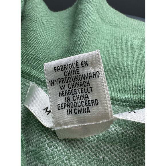 Max Studio Plaid Boxy Sweater Sage Green Cottagecore Autumn Grandpacore Western - Picture 11 of 12